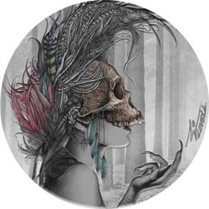 2019 $2 Evanesca - Dark Beauties 1.6oz Silver Coin