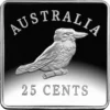 2019 25c Kookaburra Patterns 1919-1921 Fine Silver Proof Coin Set - Obverse View 3