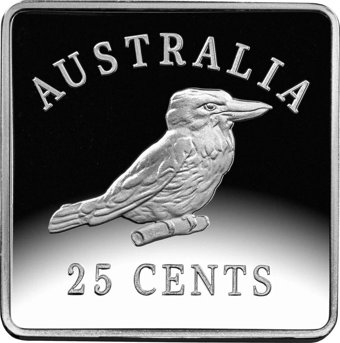 2019 25c Kookaburra Patterns 1919-1921 Fine Silver Proof Coin Set - Obverse View 3