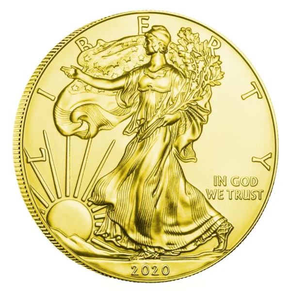 2020 $1 Coronavirus Biological Weapon 1oz Silver American Eagle Gilded Coin - Image 2