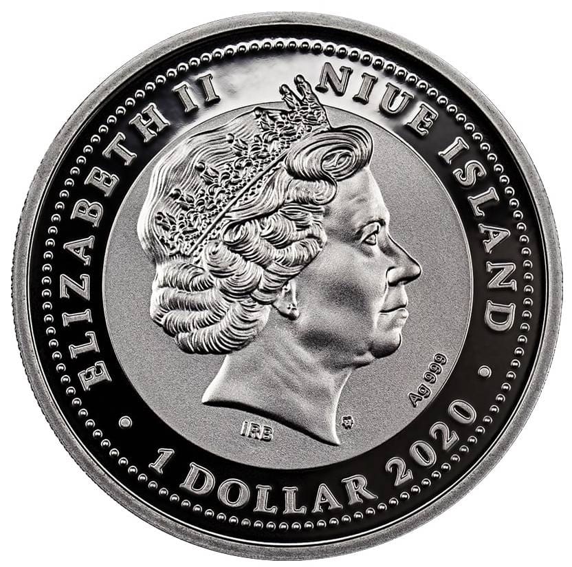 2020 $1 Jasper Scarabaeus Silver Proof Coin Obverse View