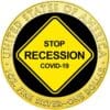 2020 $1 Stop Recession 1oz Silver Gilded American Eagle Coin Obverse View