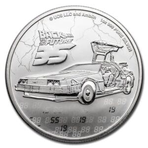 2020 $2 Back to the Future 35th Anniversary 1 oz Silver BU Coin