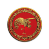 2020 $2 The Red Phoenix Celestial Animals 1oz Silver Gilded Coin - Reverse View