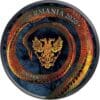 2020 Fafnir Geminus Dragon Inferno Coloured 1oz Silver Coin - Obverse View