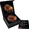 2020 Fafnir Geminus Dragon Inferno Coloured 1oz Silver Coin - Overview