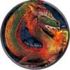 2020 Fafnir Geminus Dragon Inferno Coloured 1oz Silver Coin - Reverse View
