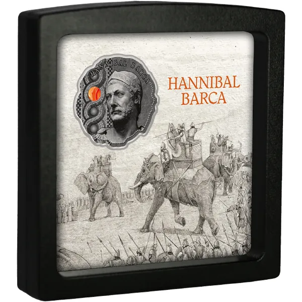 2020 Hannibal Barca - The Greatest Leader Silver Coin Cased View