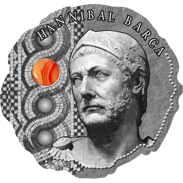 2020 Hannibal Barca - The Greatest Leader Silver Coin Reverse View
