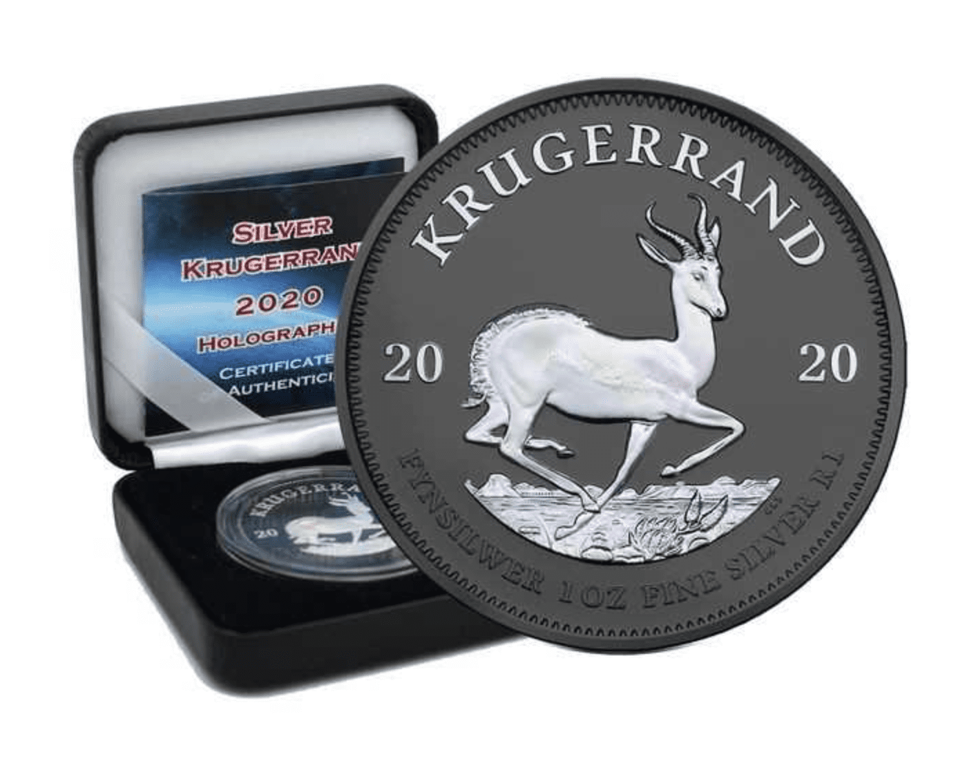 2020 Krugerrand Holographic Edition 1oz Silver & Ruthenium Coin - Overview