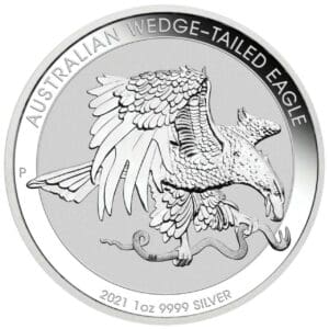 2021 $1 Wedge-Tailed Eagle 1oz Silver BU Round