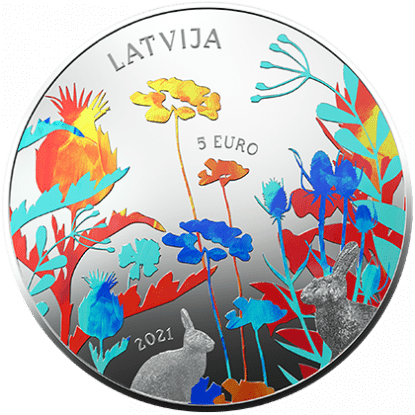 2021 €5 Miracle Silver Proof Coin Reverse View
