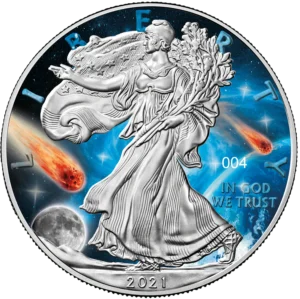 2021 Glowing Galaxy III 1oz American Eagle Coin