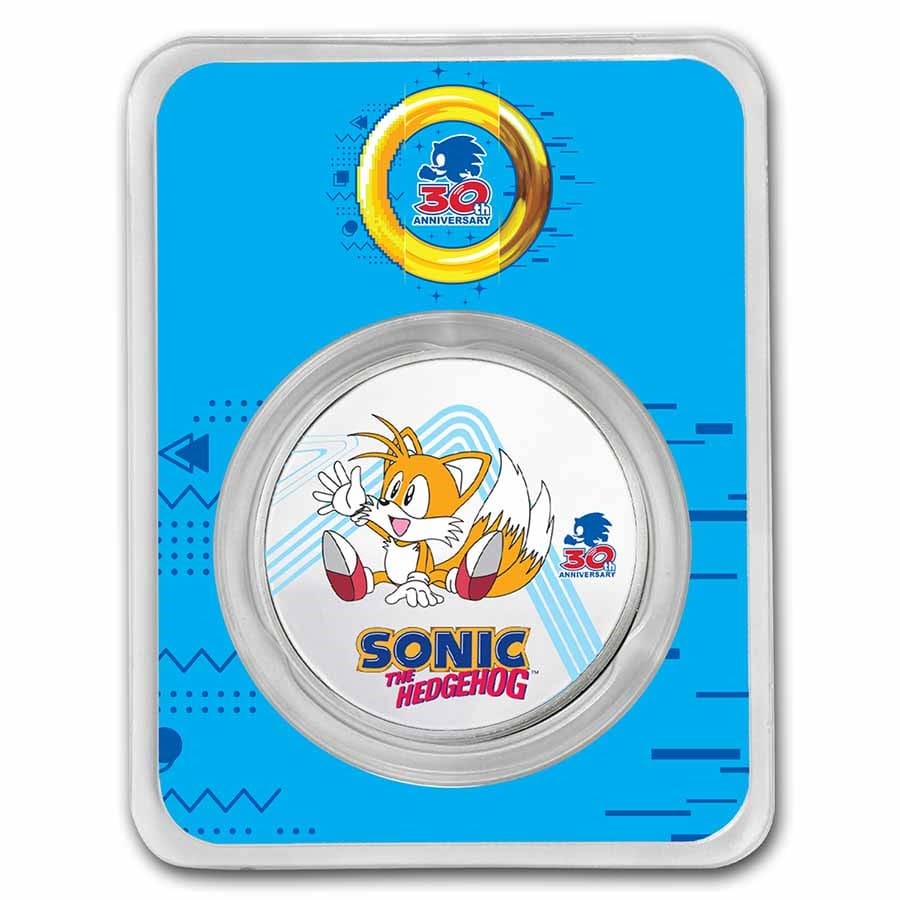 2021 Sonic the Hedgehog 30th Anni. 4 x 1oz Silver Coin Collection Tails
