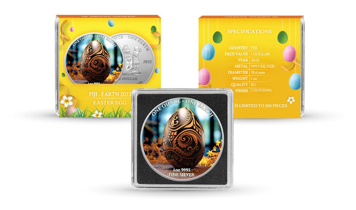 2022 $1 Earth Easter Egg 1oz Silver Coin Overview
