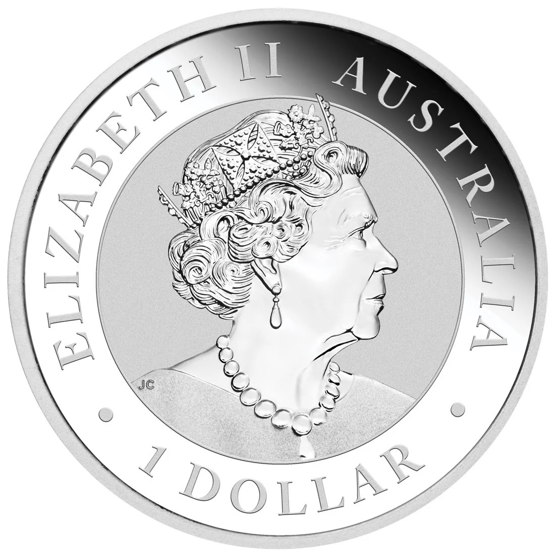 2022 $1 Kookaburra 1oz Silver Brisbane ANDA Money Expo Koala Privy Coin - Obverse View