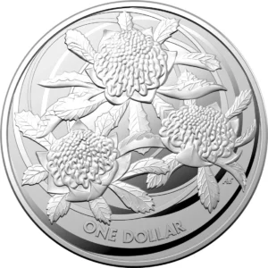2022 $1 Wildflowers of Australia Waratah 1oz Silver BU Coin
