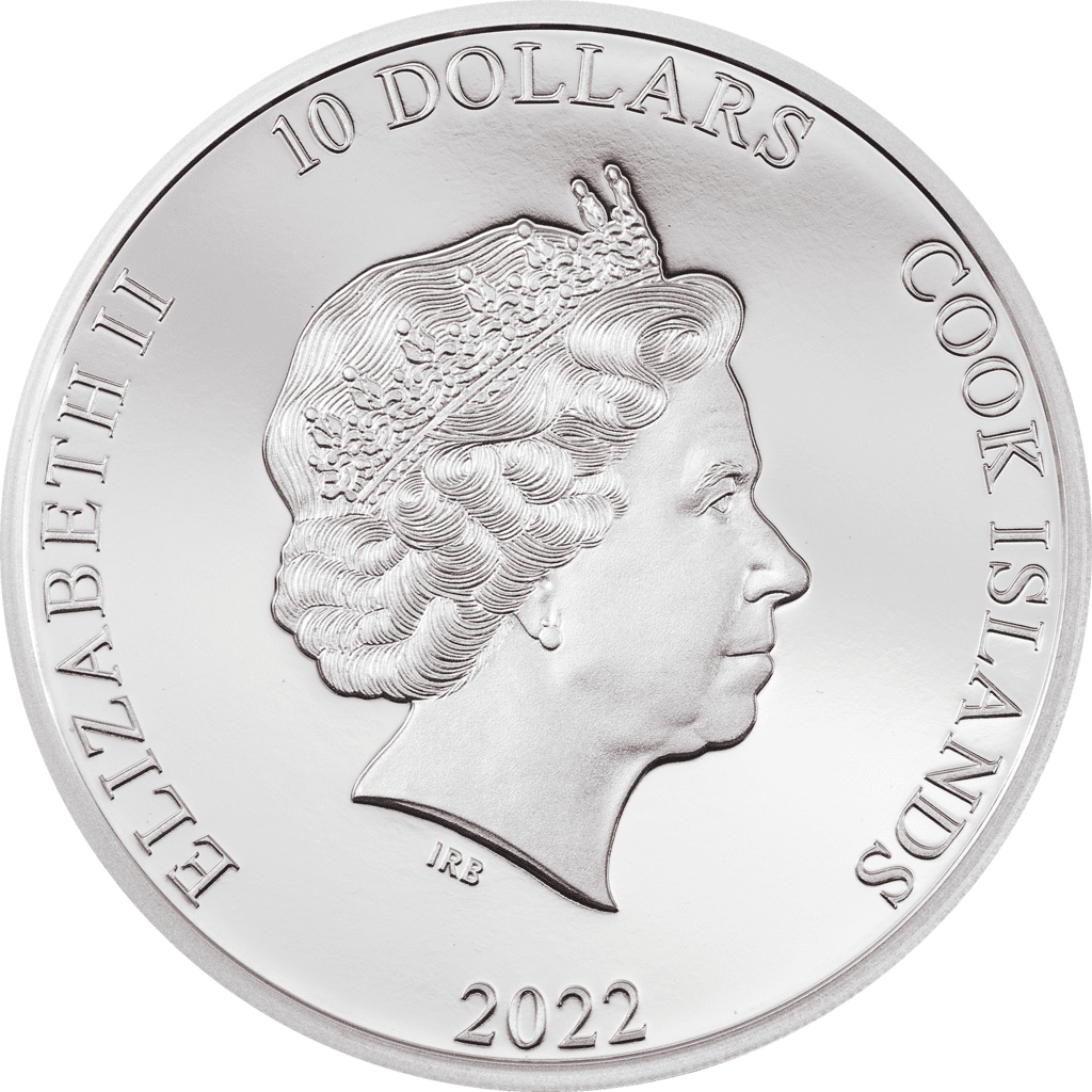 2022 $10 Matterhorn 2oz Silver Proof Coin Obverse View
