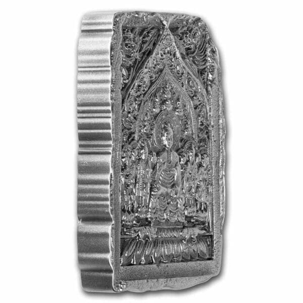 2022 Gyeyu Buddhist South Korea 2oz Silver Stele Bar Side of Bar