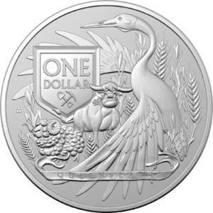 2023 $1 Queensland Coat of Arms 1oz Silver BU Coin
