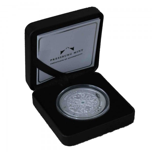 2023 $2 Equilibrium 1oz Silver Proof Coin Cased View