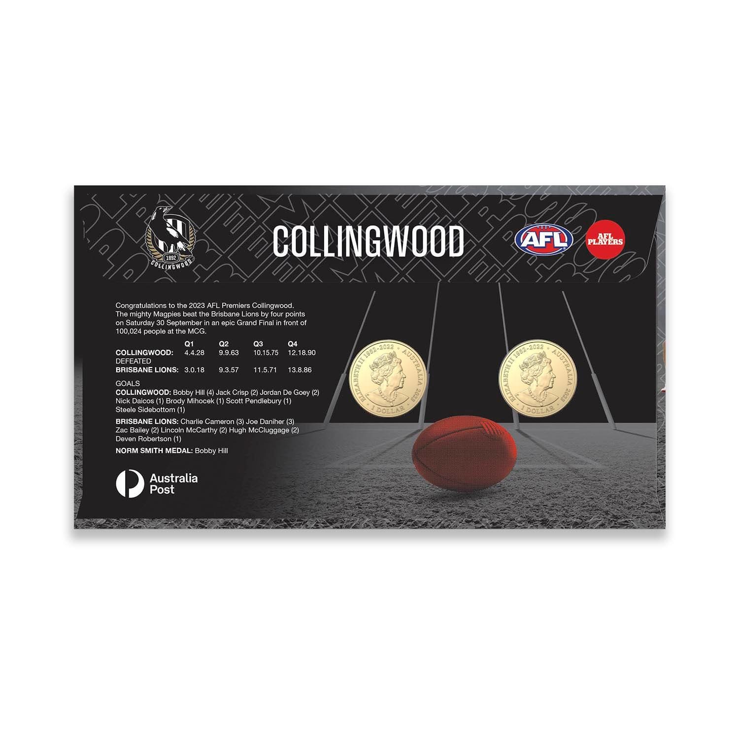 2023 AFL Grand Final Limited-Edition PNC with Colourised Coin Back
