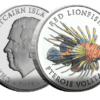 2023 Red Lionfish - Marine Life 1oz Silver Coloured Proof Coin - Overview