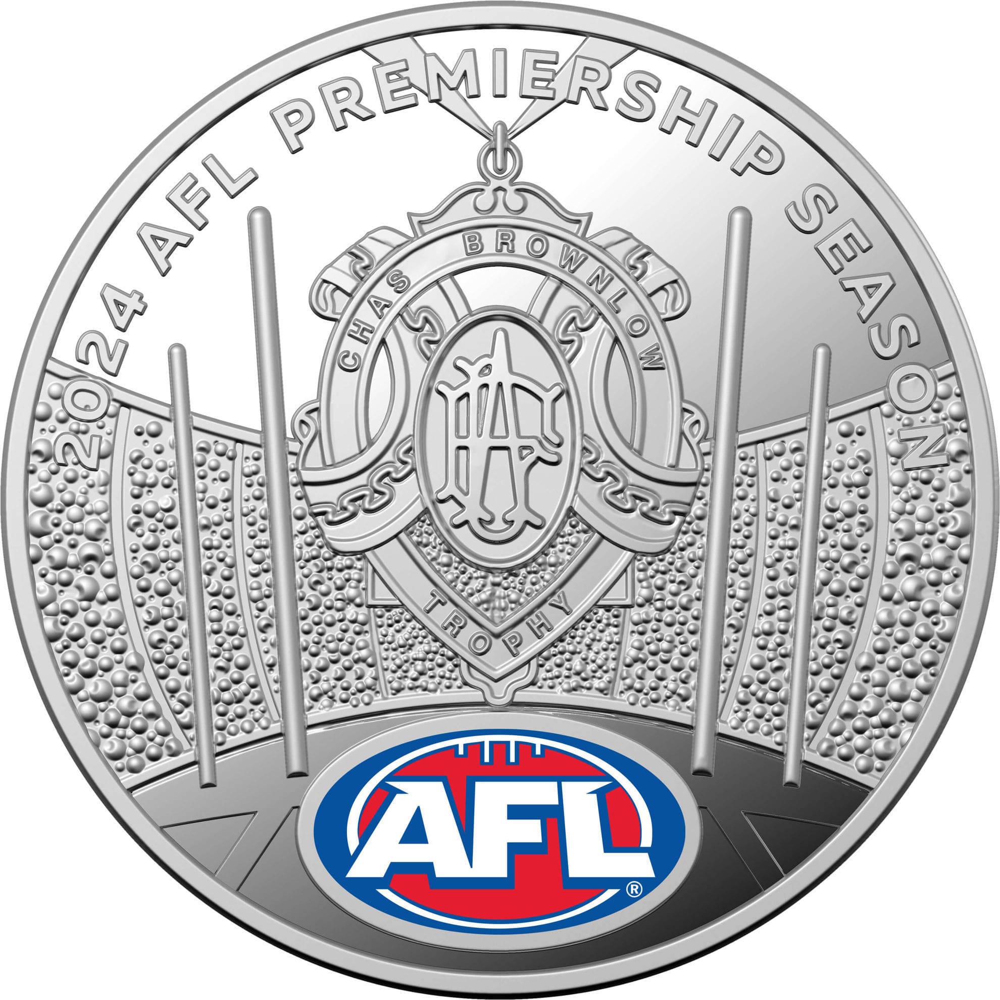 2024 $1 Australian Football League Silver Proof 2-Coin Set - Reverse View 1