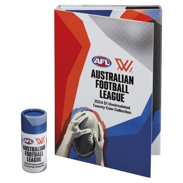 2024 $1 Australian Football League Tube & Folder Coin Set Unopened