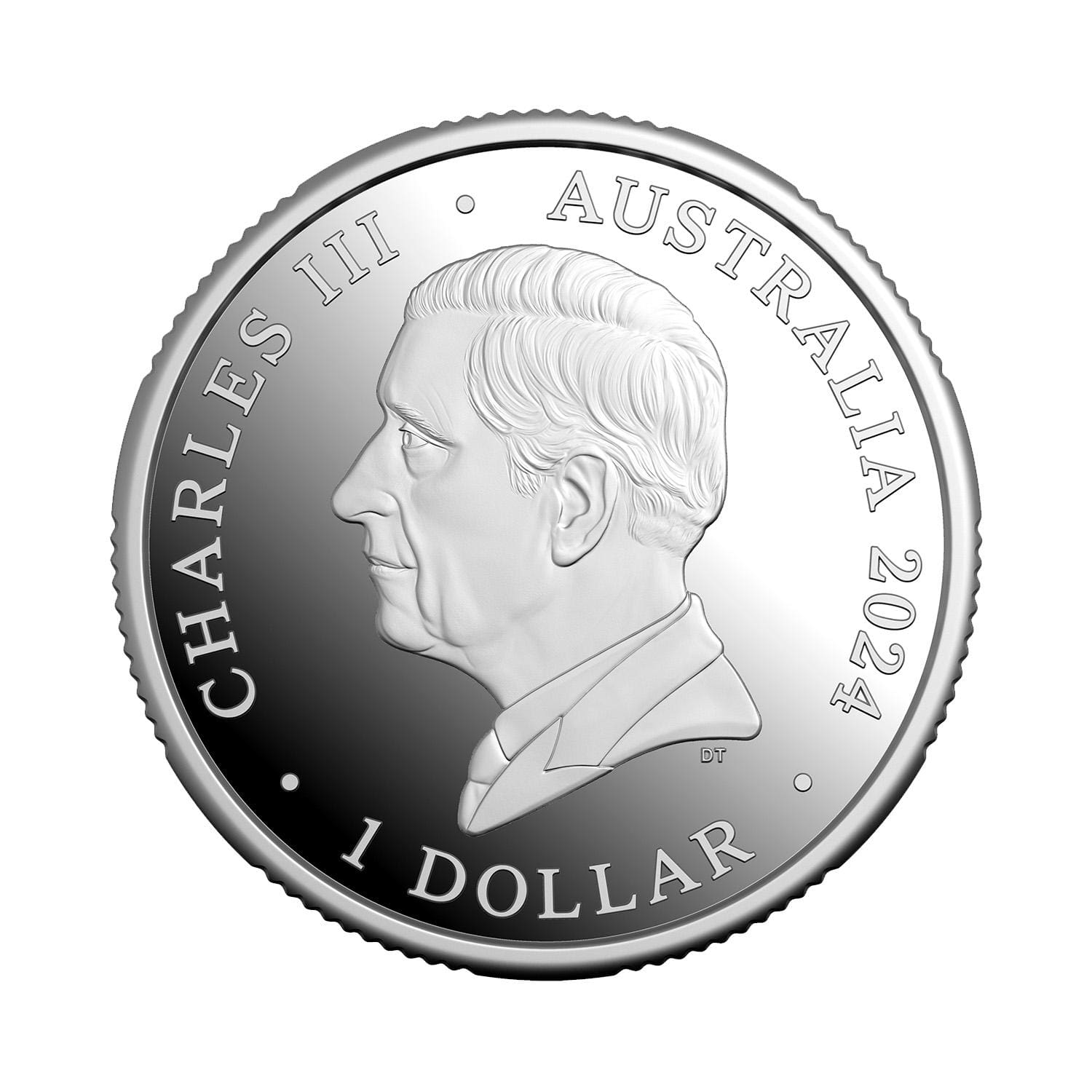 2024 $1 Out of this World - Australia In Space Silver ‘C’ Mintmark Proof Coin Obverse View