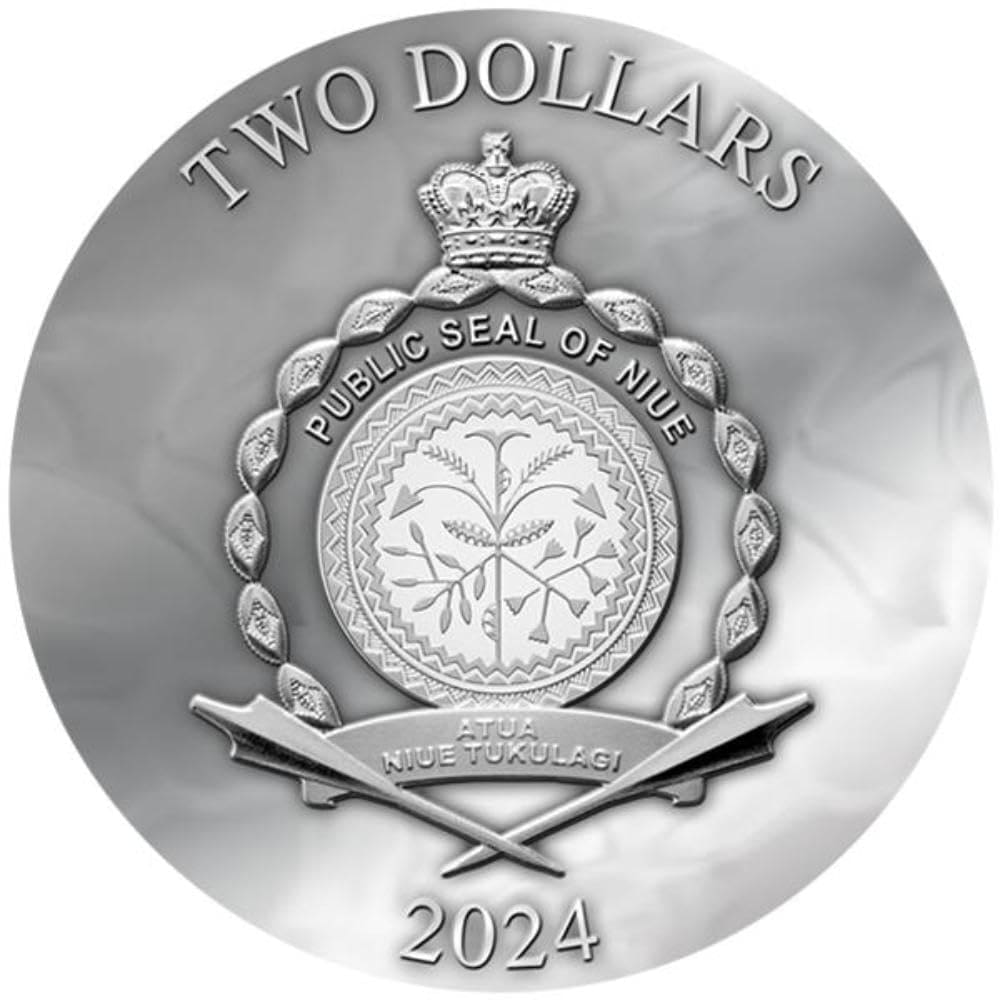 2024 $2 Fauna - Dark Beauties Silver Coin Obverse View