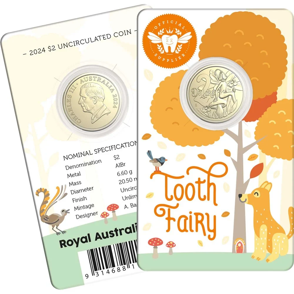 2024 $2 Tooth Fairy UNC Carded Coin Overview
