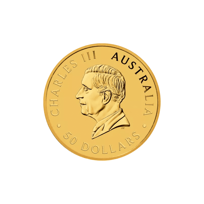2024 Australian Kangaroo 1:2oz Gold Bullion Coin Obverse View