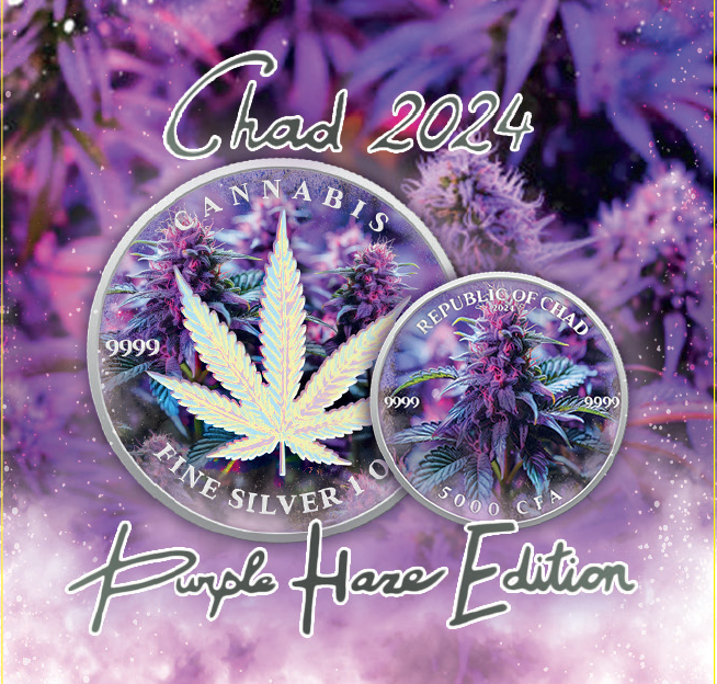 2024 Cannabis - Purple Haze Edition 1oz Silver Coin Overview 1