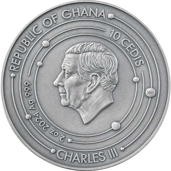 2024 Mars Solar System 2oz Silver Spherical Coin - Image 3