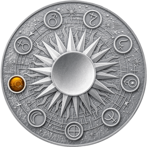 2024 Mercury Solar System 2oz Silver Spherical Coin - Image 2