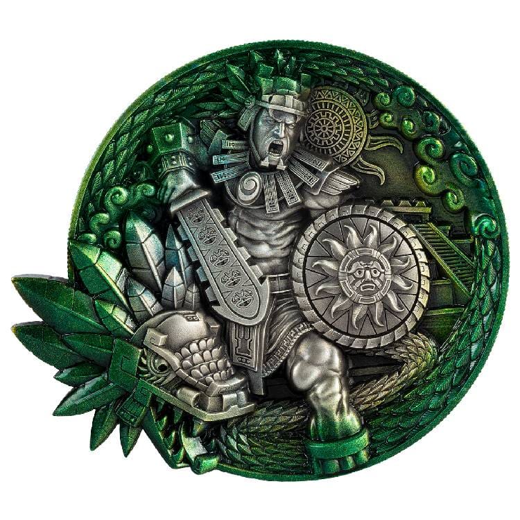 2024 The Feathered Serpent - Quetzalcoatl 10oz Silver Coin Reverse View