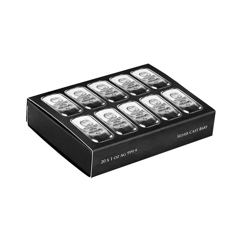 Germania Mint 1oz Silver Bullion Cast Bar - Multiple Boxes