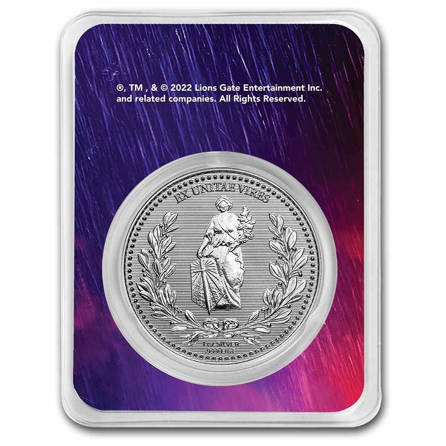 John Wick 1oz Silver Continental Coin (TEP) Back
