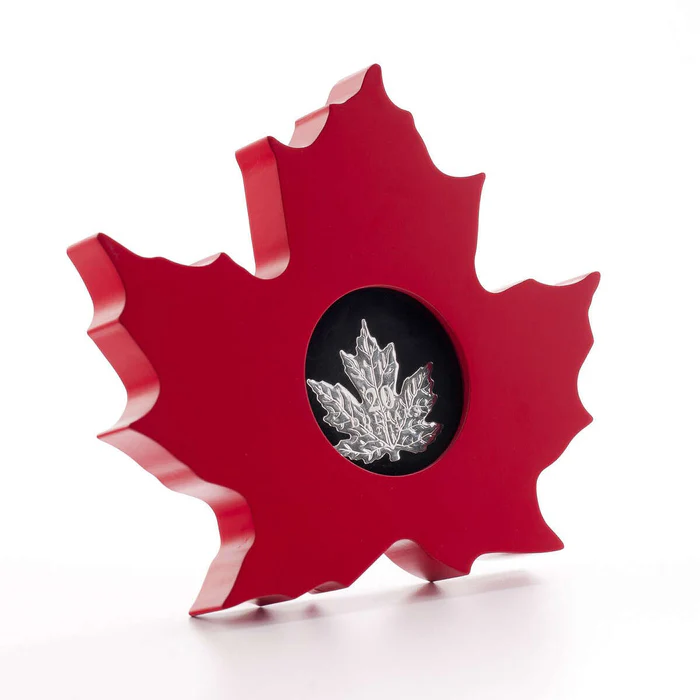 2015 $20 The Canadian Maple Leaf 1oz Silver Coin - Case View 1