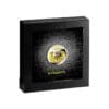 2022 $1 Striped Scarabaeus Beetle Coloured Silver Proof Coin - Cased View