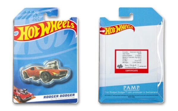 2024 $2 Rodger Dodger 1oz Silver Proof-Like Coin - In Packaging