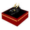 2024 $5 Dragon Head 3oz Silver 3D Black Ruthenium & Gilded Coin - Box Open Side View 1