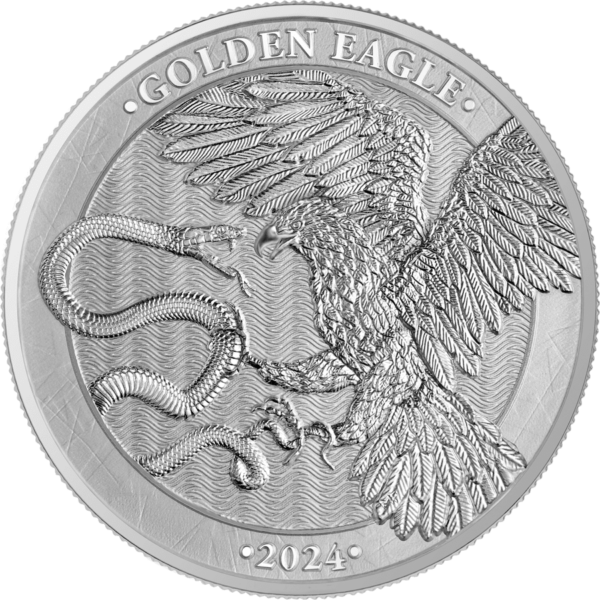 2024 €5 Golden Eagle 1oz Silver BU Coin - Germania Mint