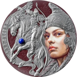 2024 Sarmatians Femina Bellator 2oz Silver Antiqued Coin