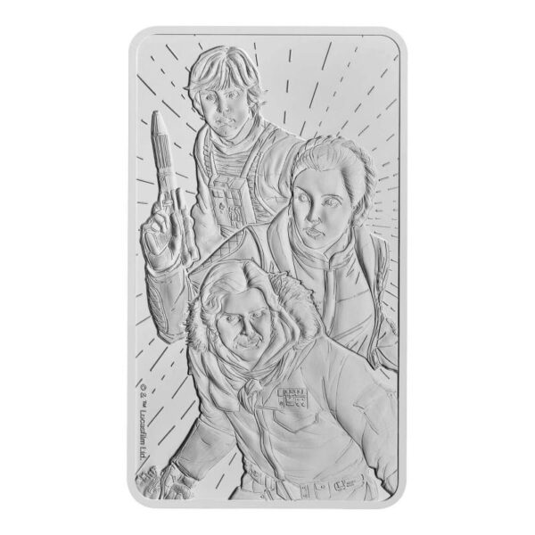 2024 Star Wars 10oz Silver Cast Bullion Bar - Front of Bar