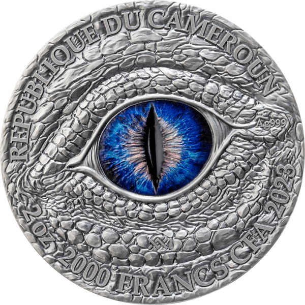 2023 The Dragonology - Starburst Amphithere 2oz Silver High Relief Coin - Image 2