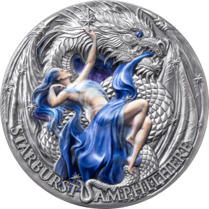 2023 The Dragonology - Starburst Amphithere 2oz Silver High Relief Coin