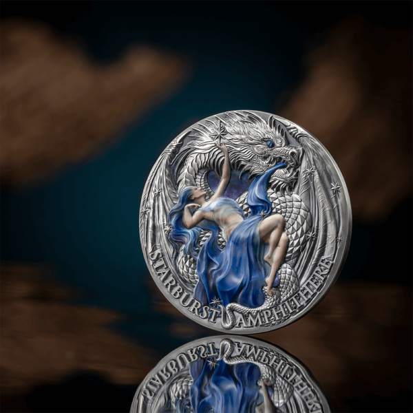 2023 The Dragonology - Starburst Amphithere 2oz Silver High Relief Coin - Image 5