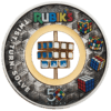 2024 $2 Rubik's Cube 50th Anniversary 2oz Silver Antiqued Coin - Image 2